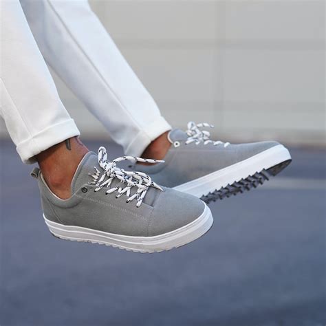 Heren Sneakers Grijs 